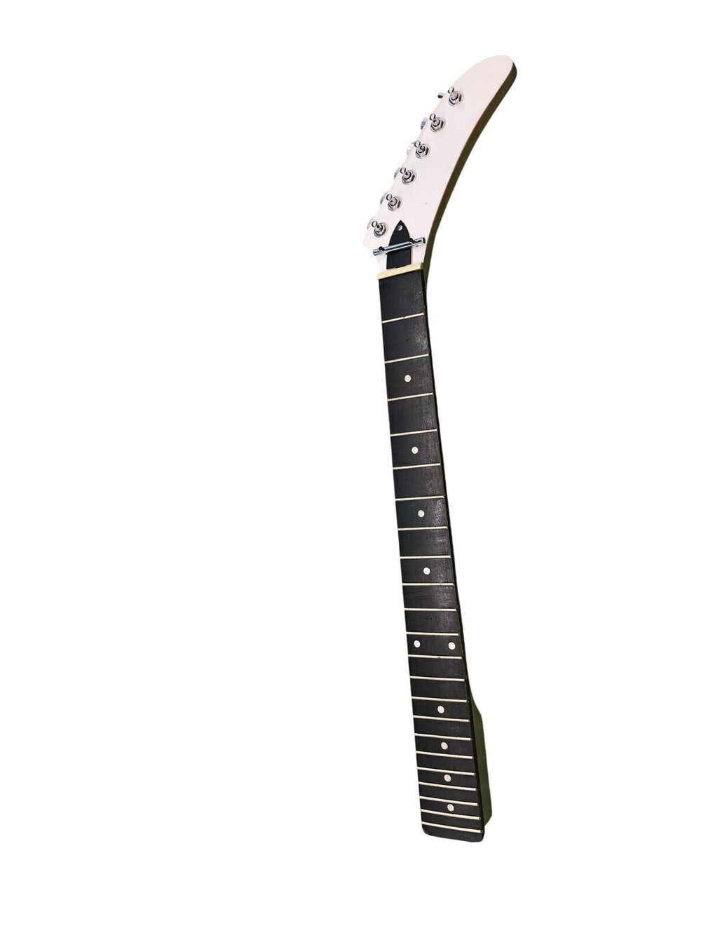 Squier Electric Guitar Neck Maple Rosewood Brown 6 Inline Tuners Replacement